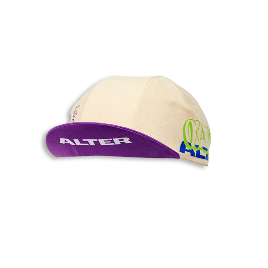 Psychling Cap - Natural / Purple Alter Cycling